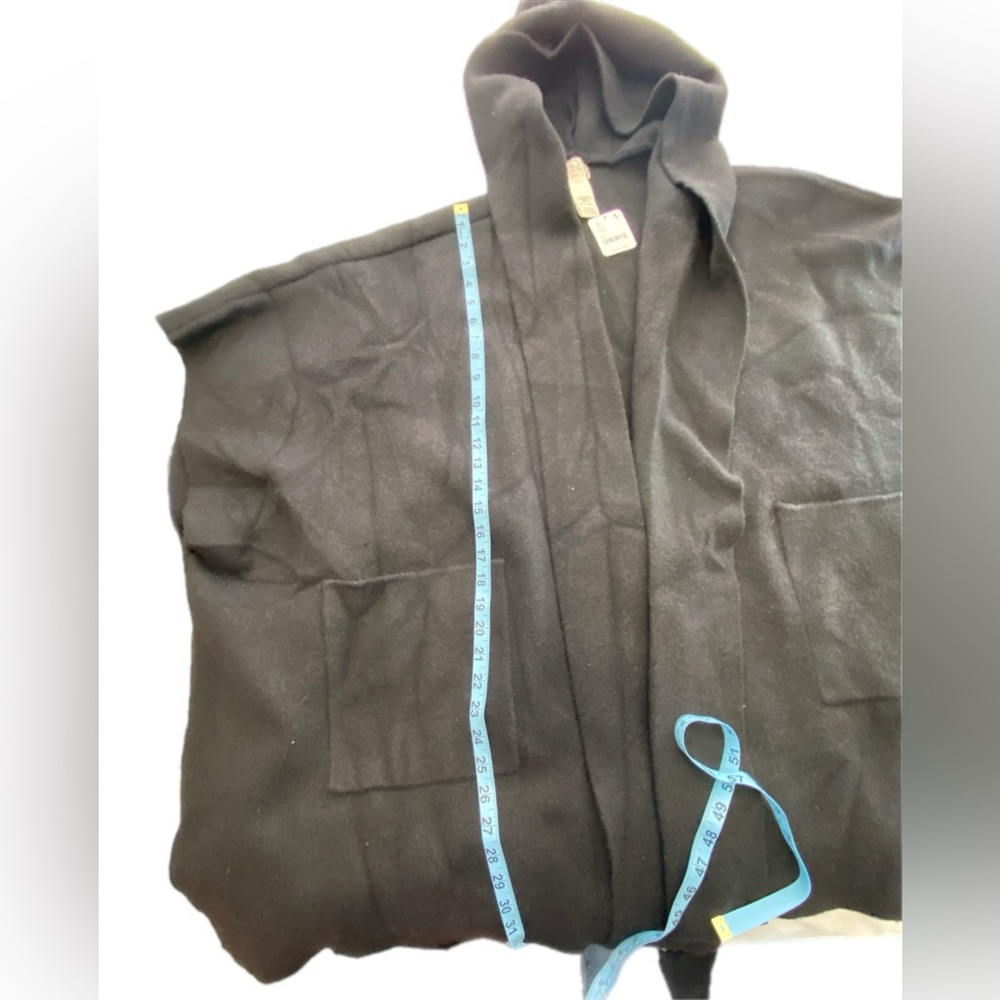 Free People Black hooded Kimono NWT - Picture 6 of 12